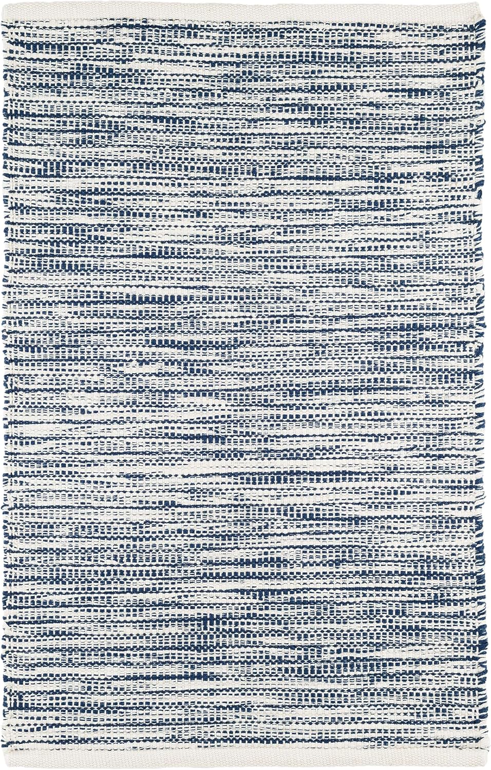 Dash and Albert Tideline Indoor/Outdoor Rug – 5’x8′ Navy Solid Handwoven Washable Accent Carpet, Durable, Eco-Friendly & Fade Resistant