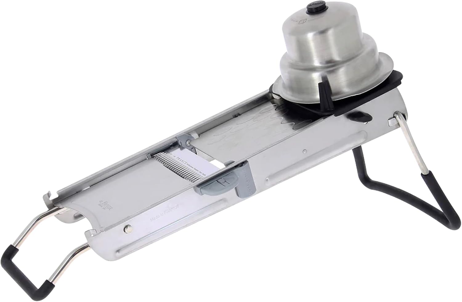 de Buyer LA MANDOLINE REVOLUTION – Removable, Double-Sided Stainless Steel Blade – Ideal for Cutting, Shredding, Dicing & Cubing