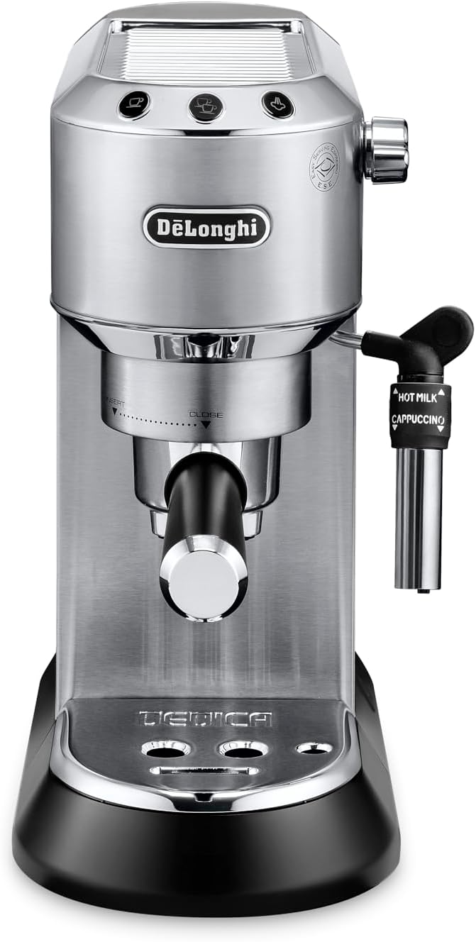 De’Longhi EC685M Dedica Deluxe Automatic Espresso Machine,35 oz, 1, Metallic