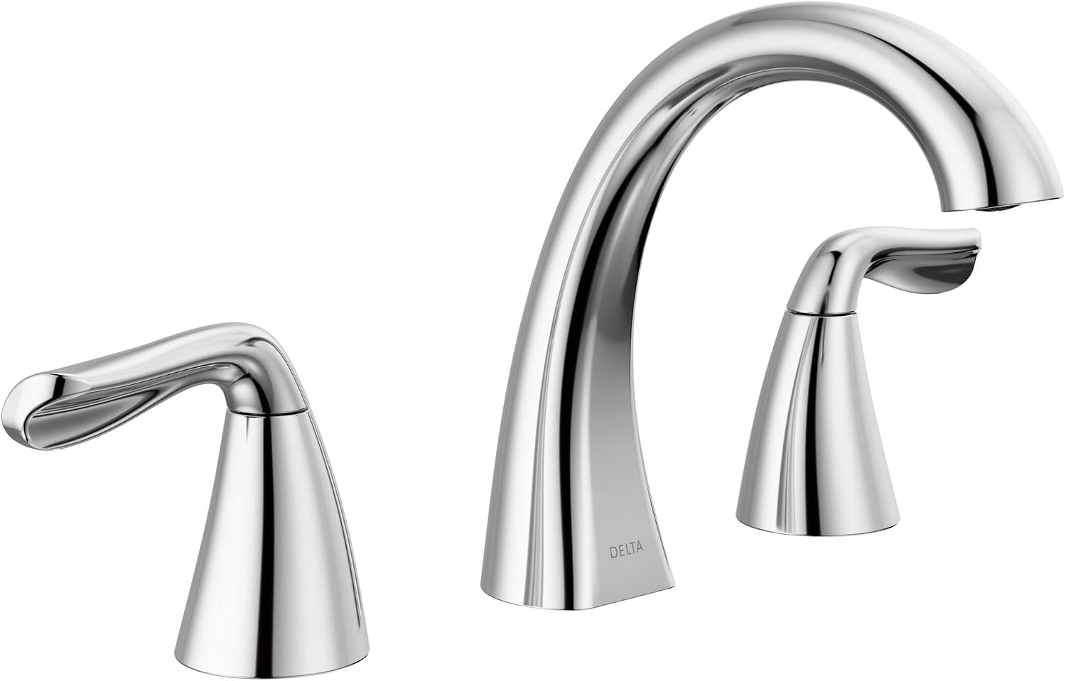 Delta 35840LF Arvo Widespread Bathroom Faucet 3 Hole, 2-handle Bathroom Sink Faucet with Drain Assembly, Chrome