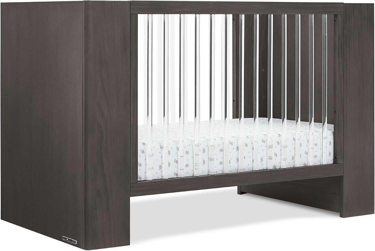 Delta Children Aerin 4-in-1 Convertible Crib – Greenguard Gold Certified, Rustic Grey