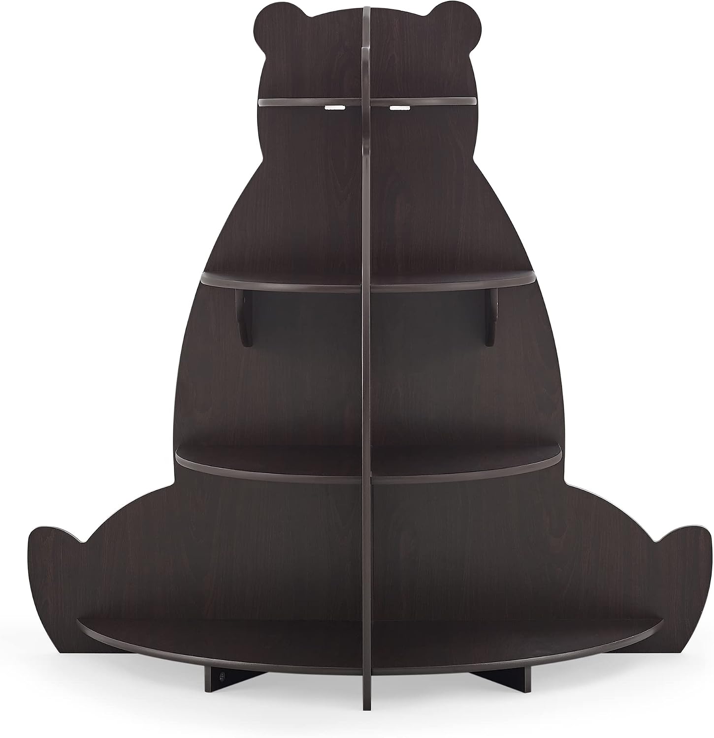 Delta Children Bear Bookcase – Greenguard Gold Certified, Crafted Walnut