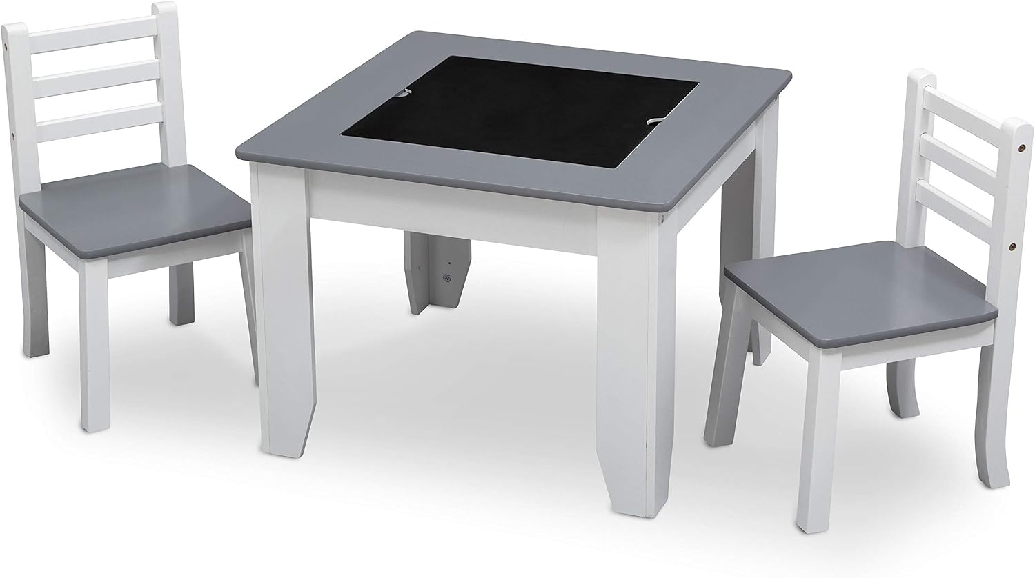Delta Children Chelsea 3-Piece Table and Chairs Set with Storage