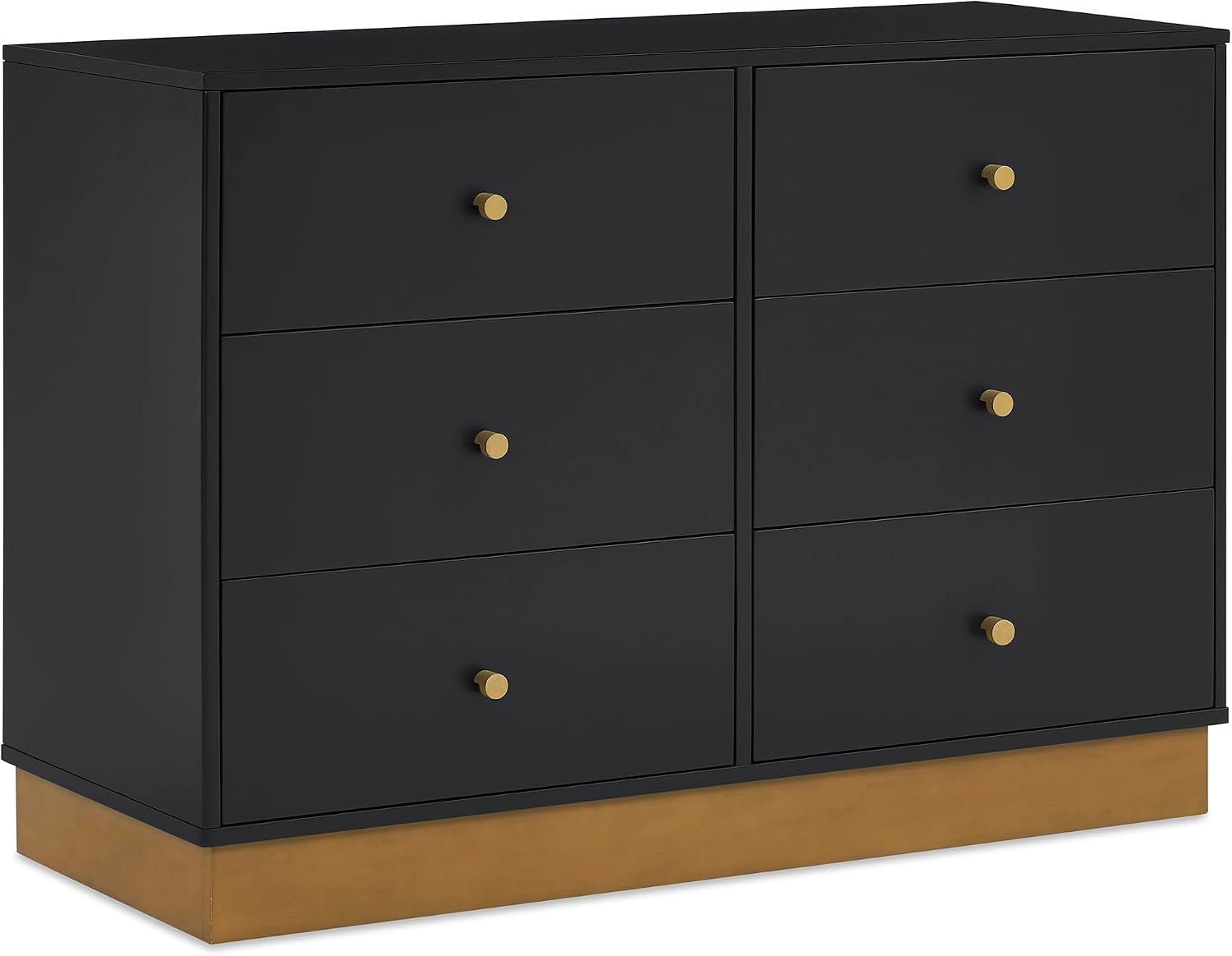 Delta Children James 6 Drawer, Midnight Grey/Acorn