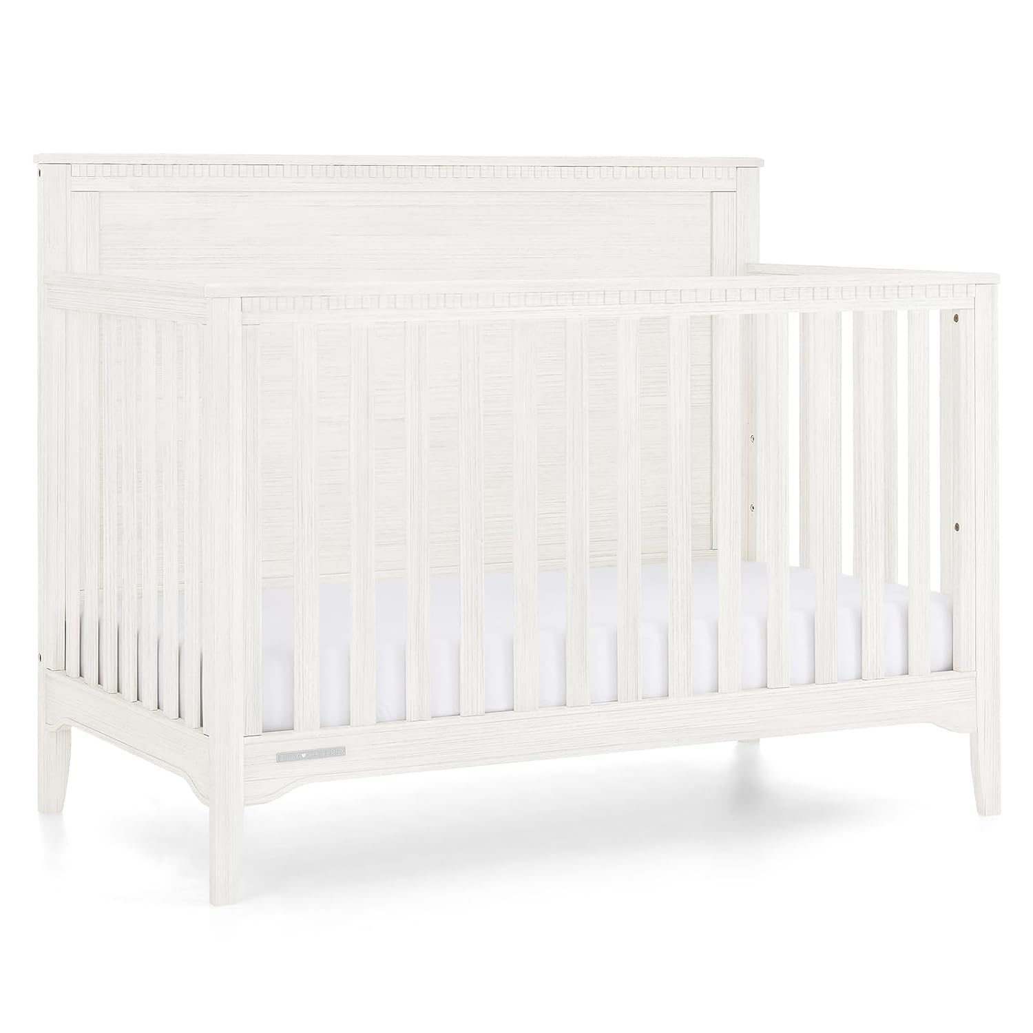 Delta Children Kendall 6-in1 Convertible Crib – Antique White