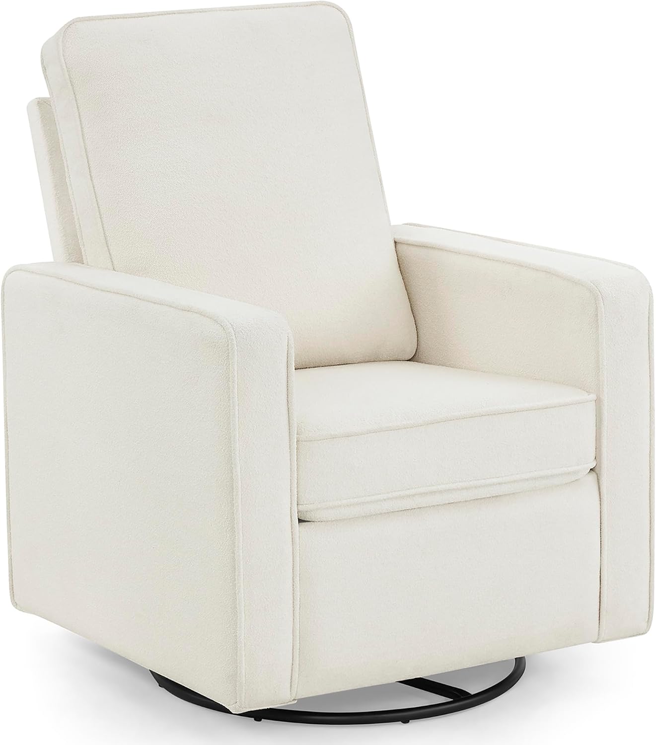 Delta Children Luna Nursery Swivel Glider – Greenguard Gold Certified and Oeko-TEX Standard 100 Fabric, Oatmeal