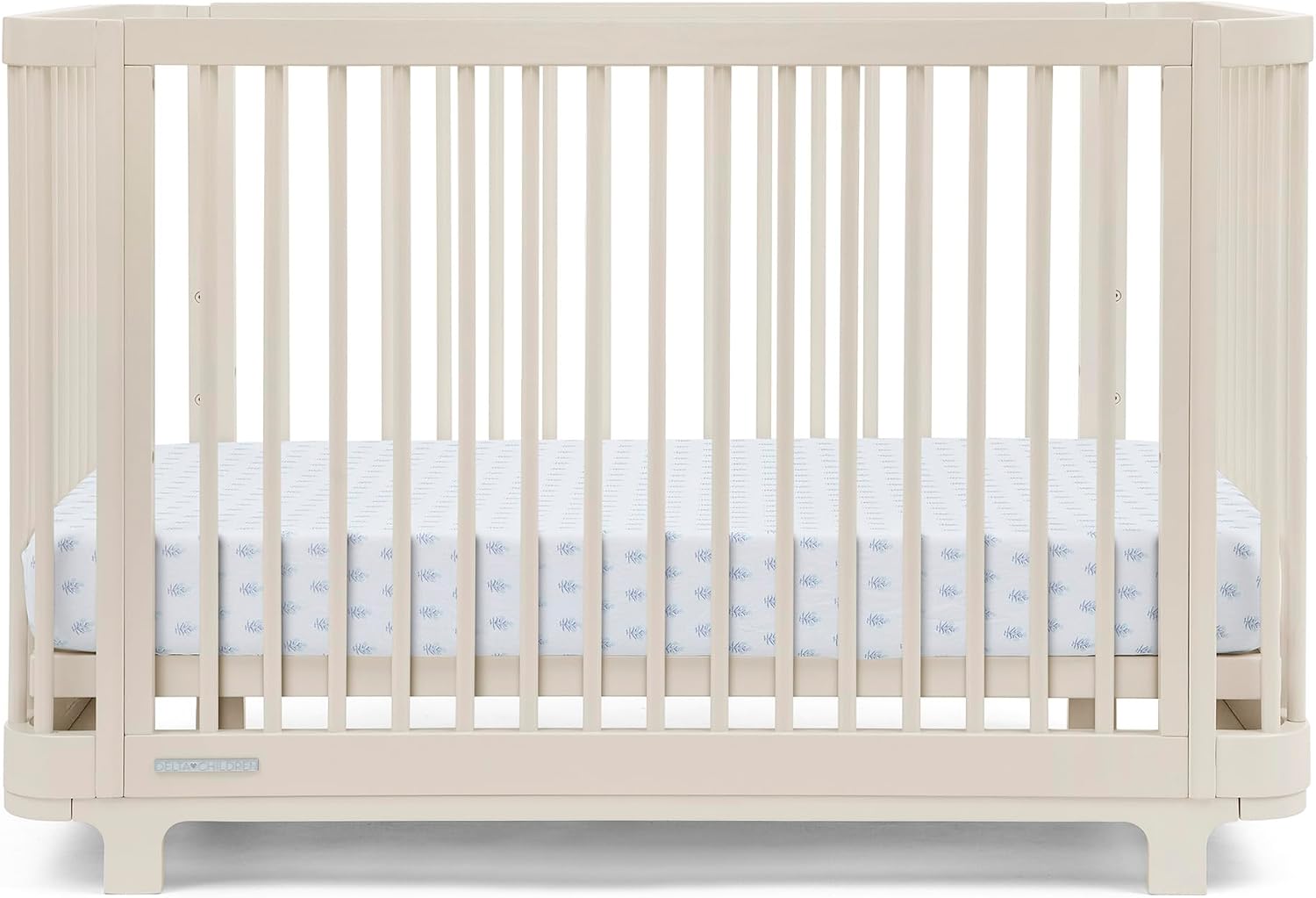Delta Children Nest 4-in-1 Convertible Crib – Greenguard Gold Certified, Soft Beige