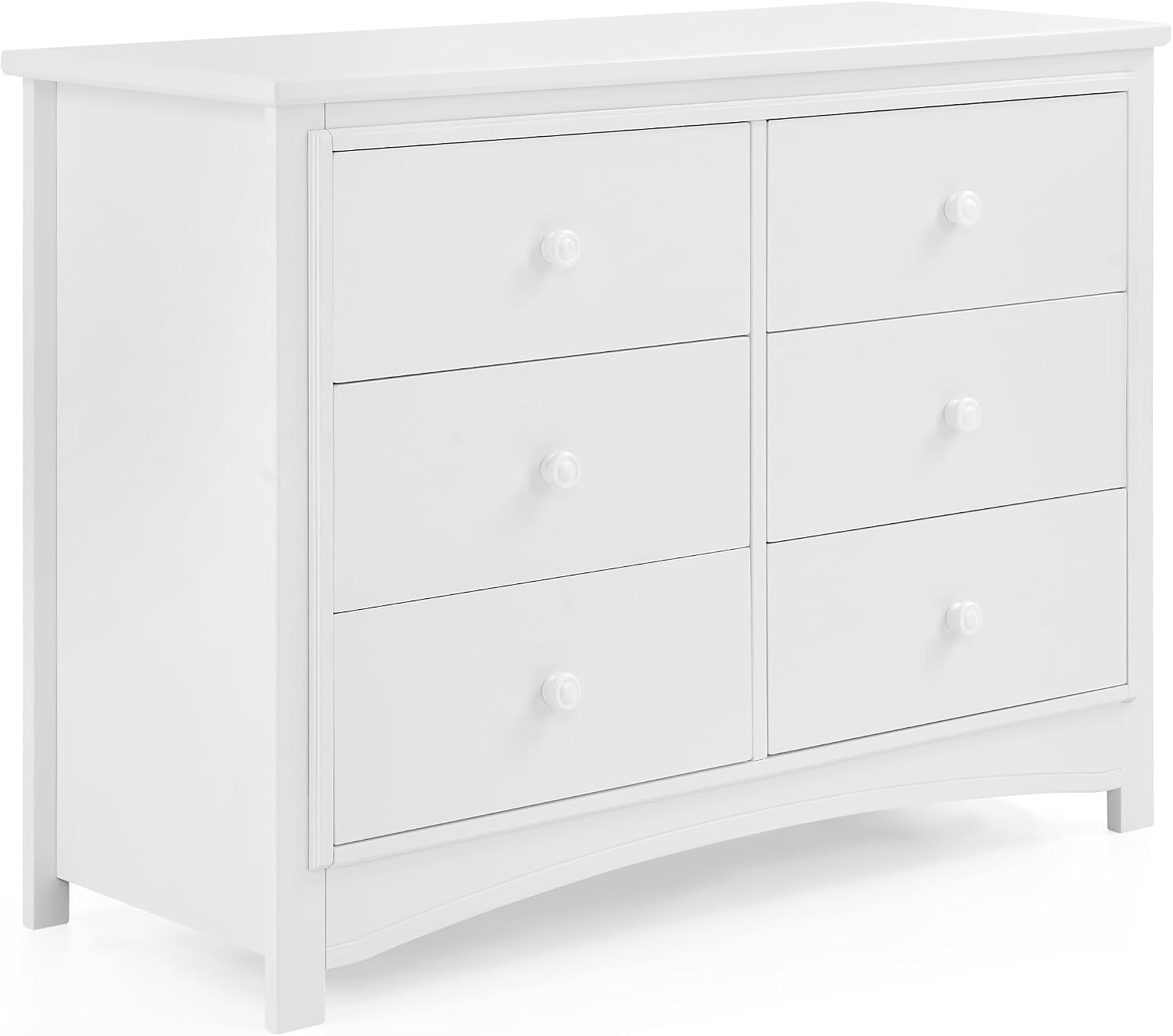 Delta Children Perry 6 Drawer Dresser – Greenguard Gold Certified, Bianca White