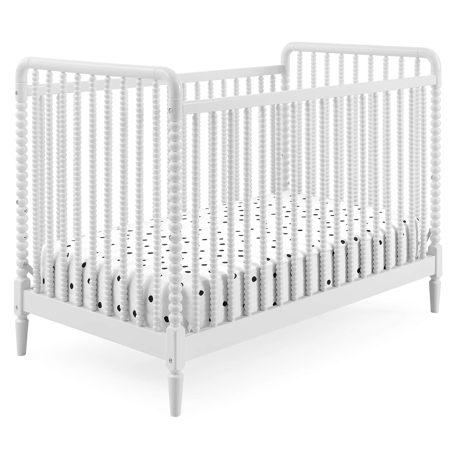 Delta Children Saint 4-in-1 Convertible Crib – Greenguard Gold Certified, Bianca White