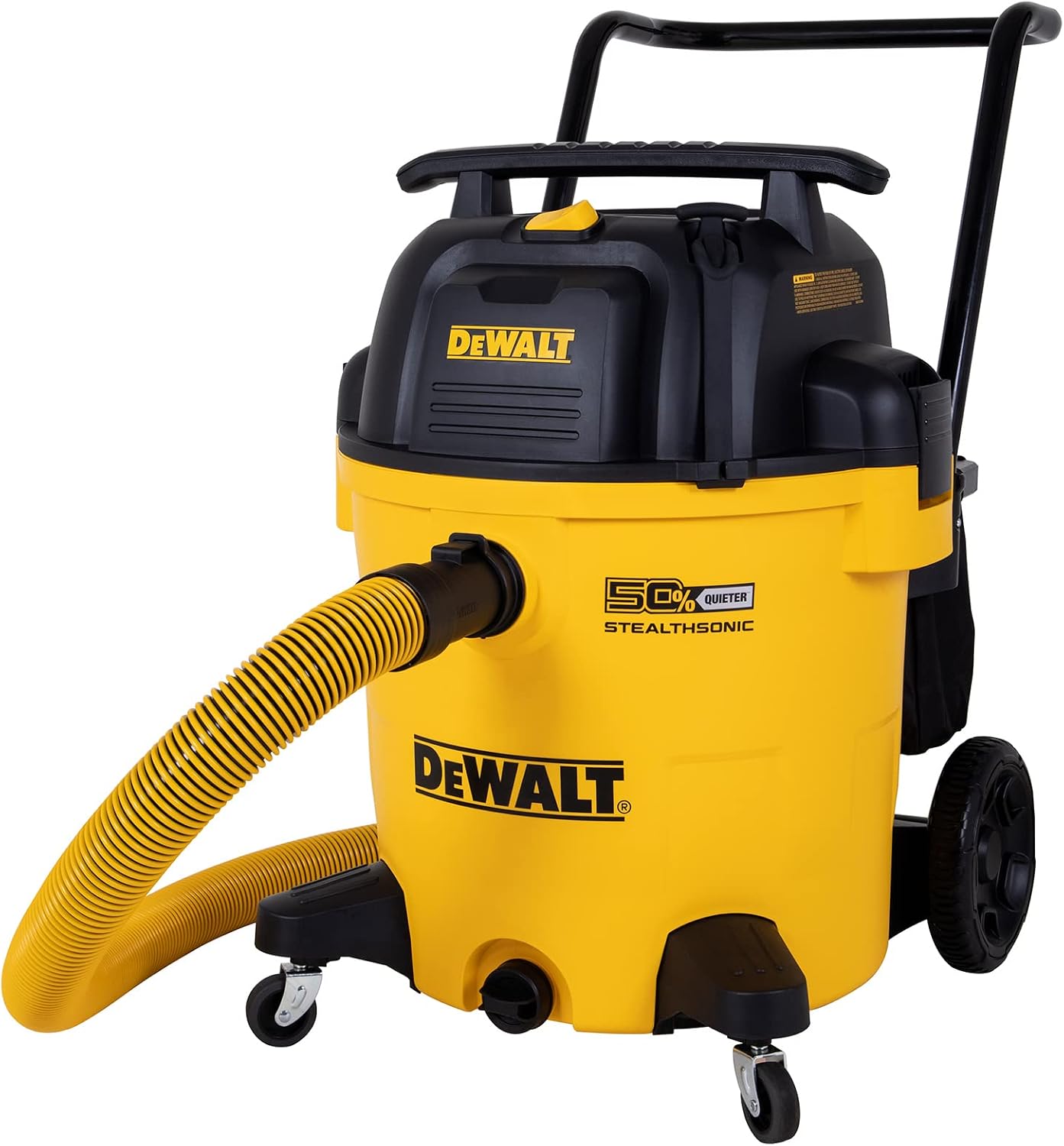 DEWALT 16 Gallon STEALTHSONIC Poly Wet/Dry Vacuum – Noise Reduction, Heavy Duty Shop Vacuum for Jobsite & Workshop, DXV16P-QTA