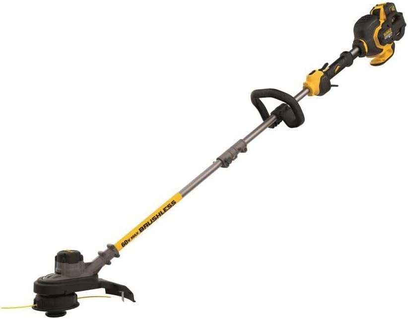 DEWALT FLEXVOLT 60V MAX* String Trimmer, Brushless, Two Speed, 15-Inch, 3-Ah Battery (DCST970X1)