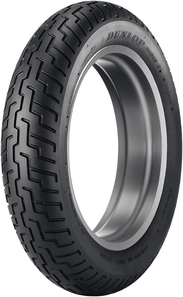 Dunlop D404 Front Motorcycle Tire 130/70-18 (63H) Black Wall – Fits: Honda Gold Wing Aspencade GL1500A 1991-2000