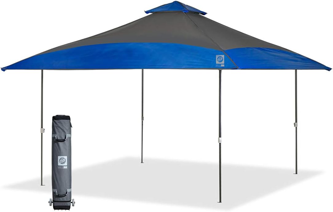 E-Z UP Spectator Instant Shelter Canopy, 13′ x 13′ with 169 sq ft of Shade, Vented Roof, Royal Blue Dual Tone