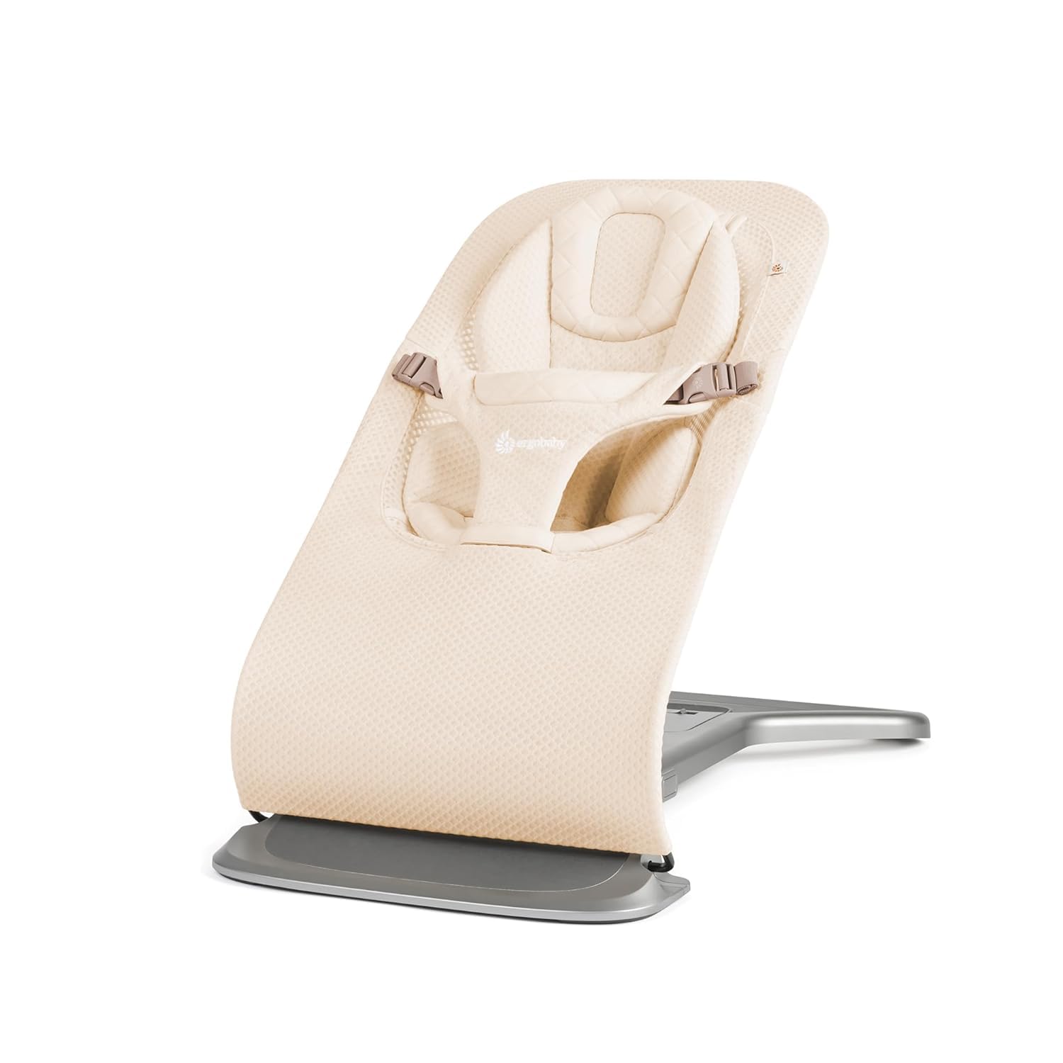 Ergobaby Evolve 3-in-1 Mesh Baby Bouncer Seat, Adjustable Multi-Position Infant Bouncer and Toddler Chair, Breathable Mesh – Cream
