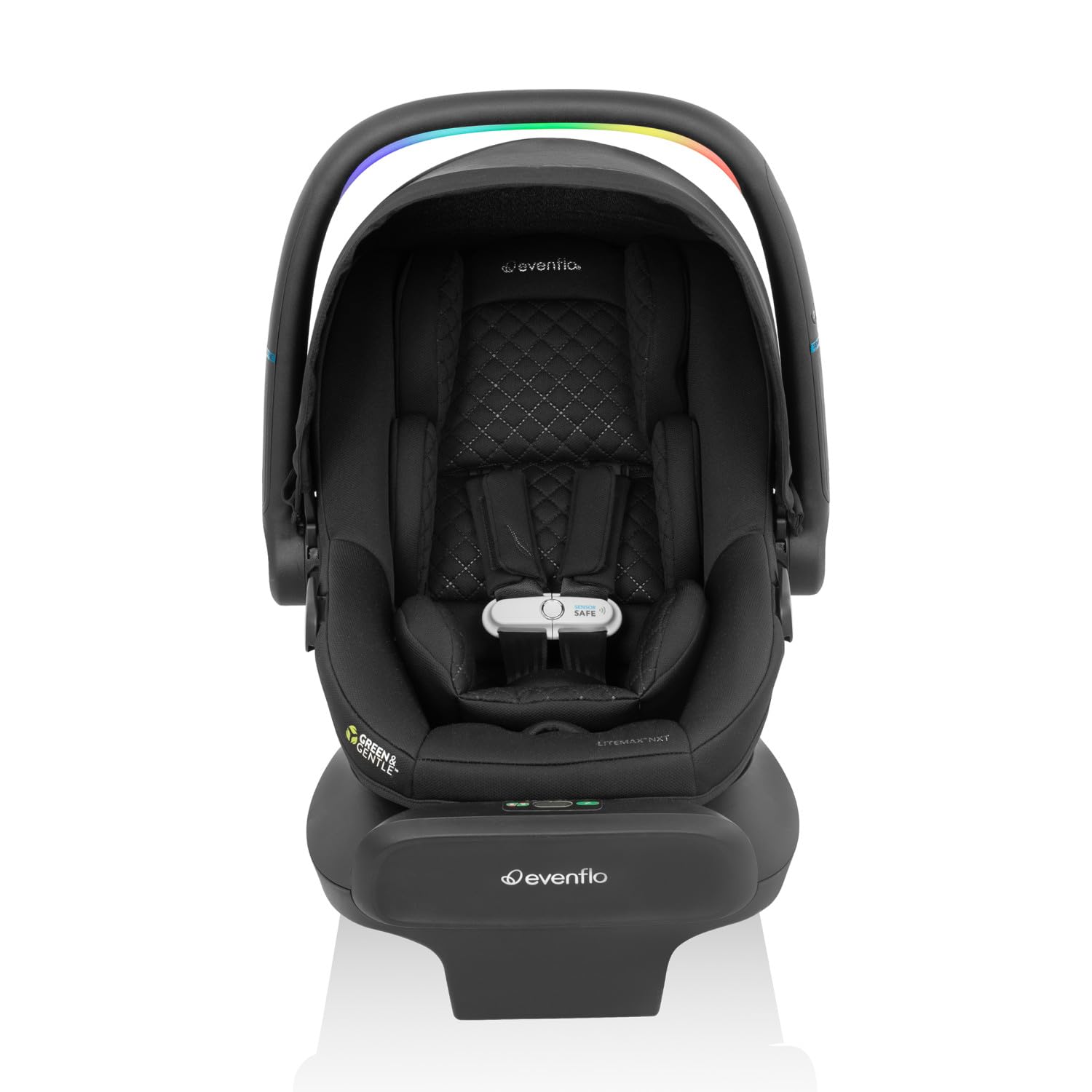 Evenflo LiteMax NXT Infant Car Seat with SensorySoothe – Jasper Black