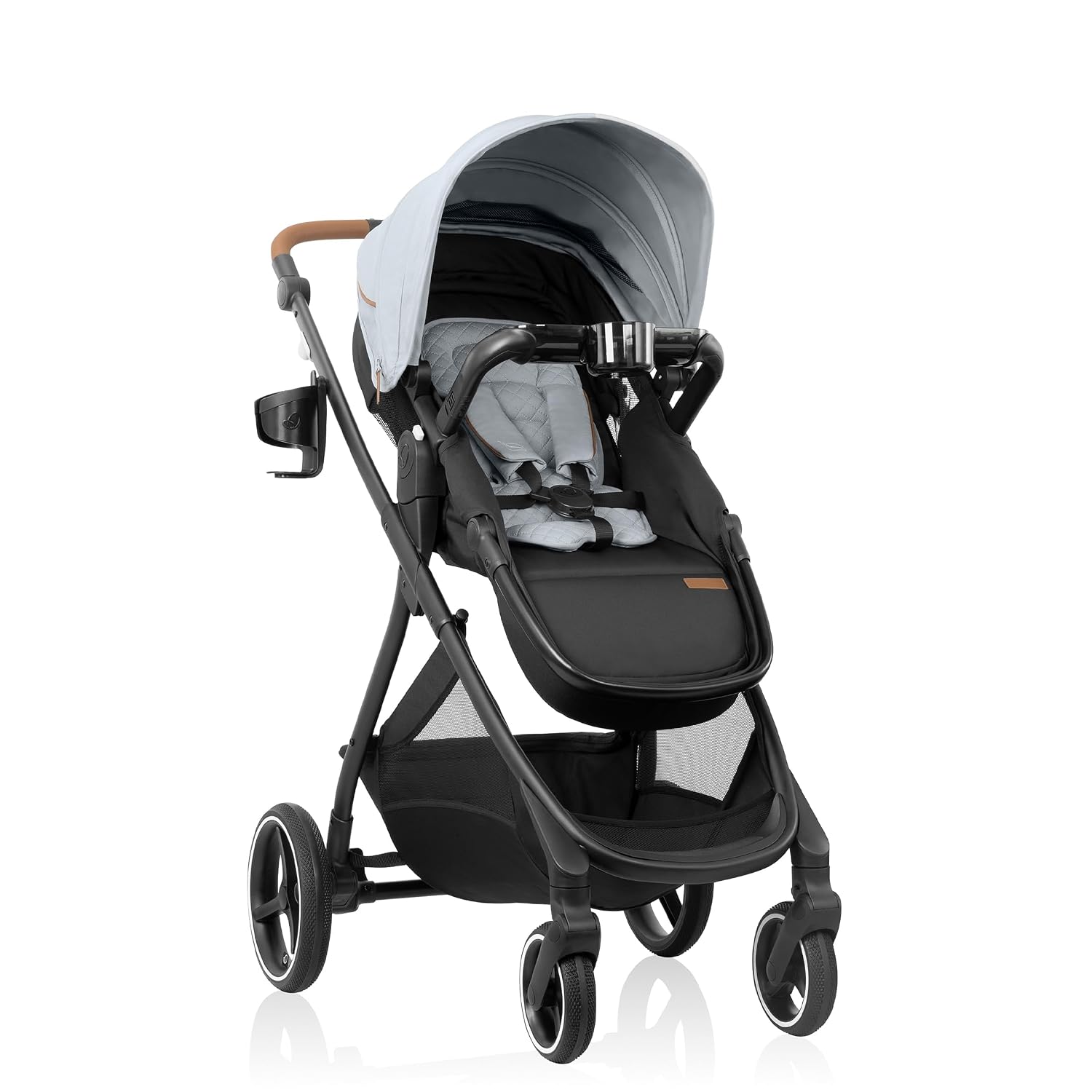 Evenflo Shyft Intuiti+ Stroller with Green & Gentle Fabric (Quartz)