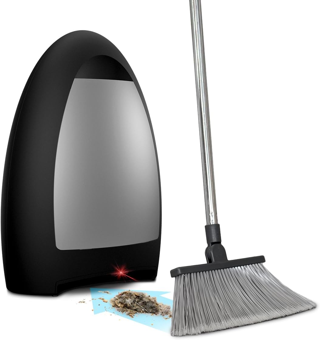 EyeVac Home Touchless Vacuum Automatic Dustpan, Automatic Sensors, 1000 Watt (Matte Black)