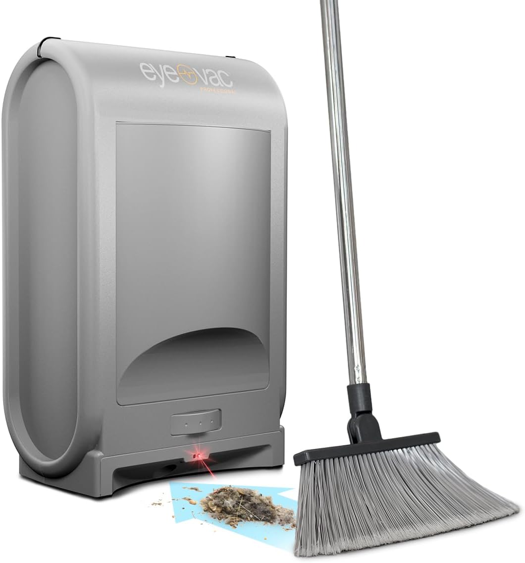 EyeVac Pro Touchless Vacuum Automatic Dustpan – Ultra Fast & Powerful 1400 Watt (Sliver)