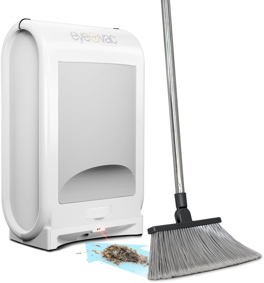 EyeVac Pro Touchless Vacuum Automatic Dustpan – Ultra Fast & Powerful – 1400 Watt (White)