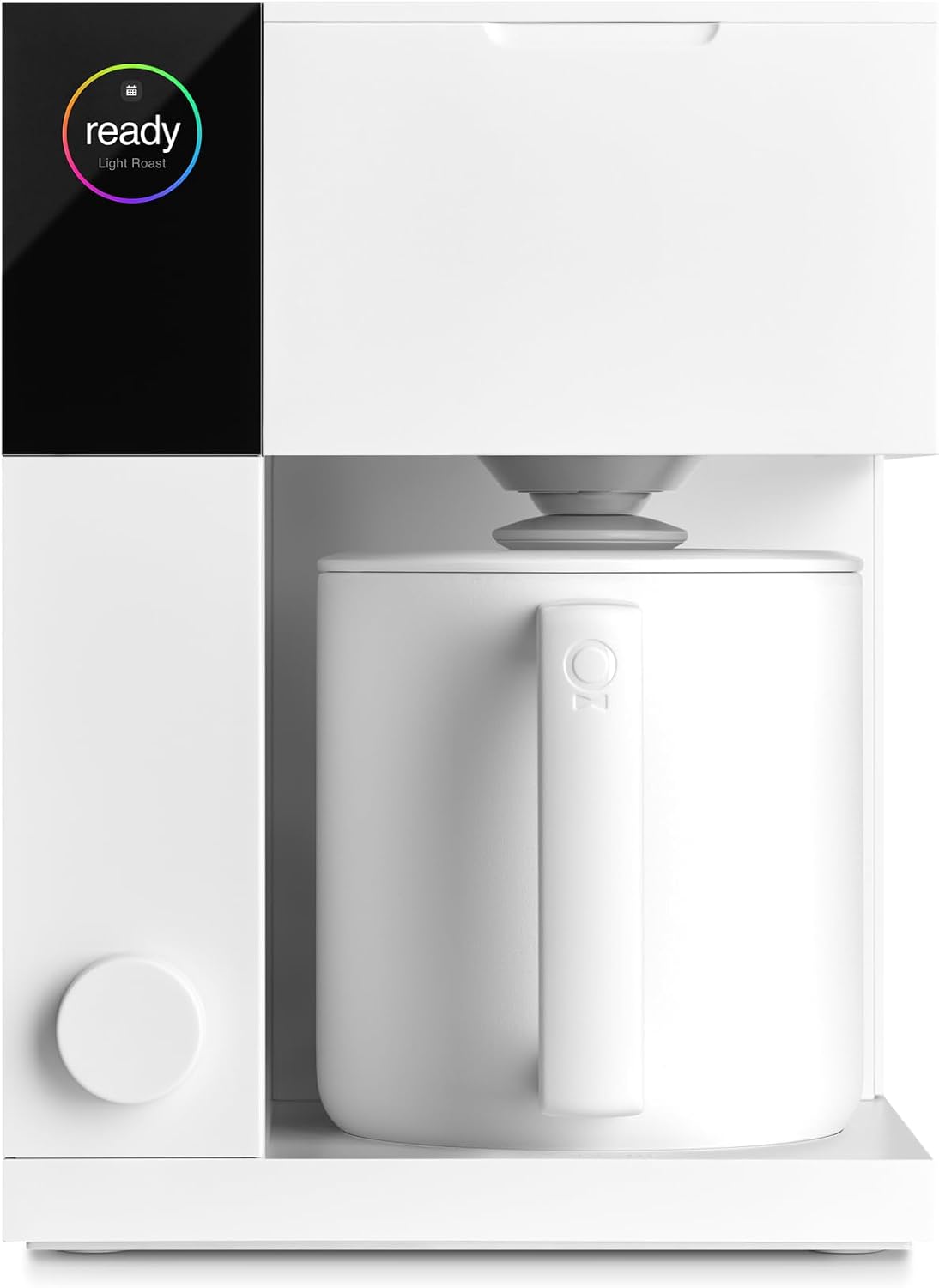 Fellow Aiden Precision Coffee Maker – 10-Cup Thermal Carafe, Built-In Brewing Guidance, Scheduling, Removable Water Tank, Matte White