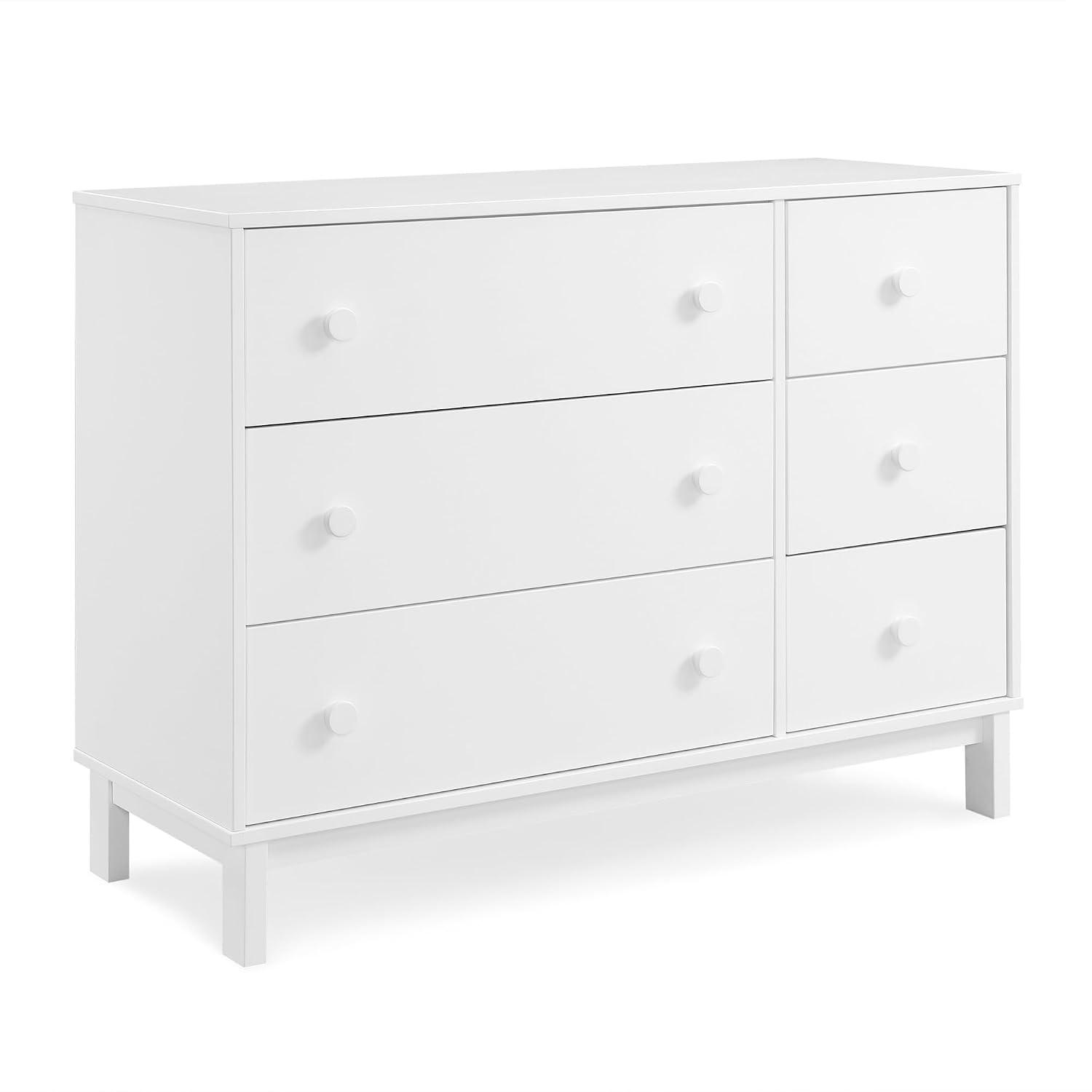 GAP babyGap Legacy 6 Drawer Dresser with Interlocking Drawers – Greenguard Gold Certified, Bianca White