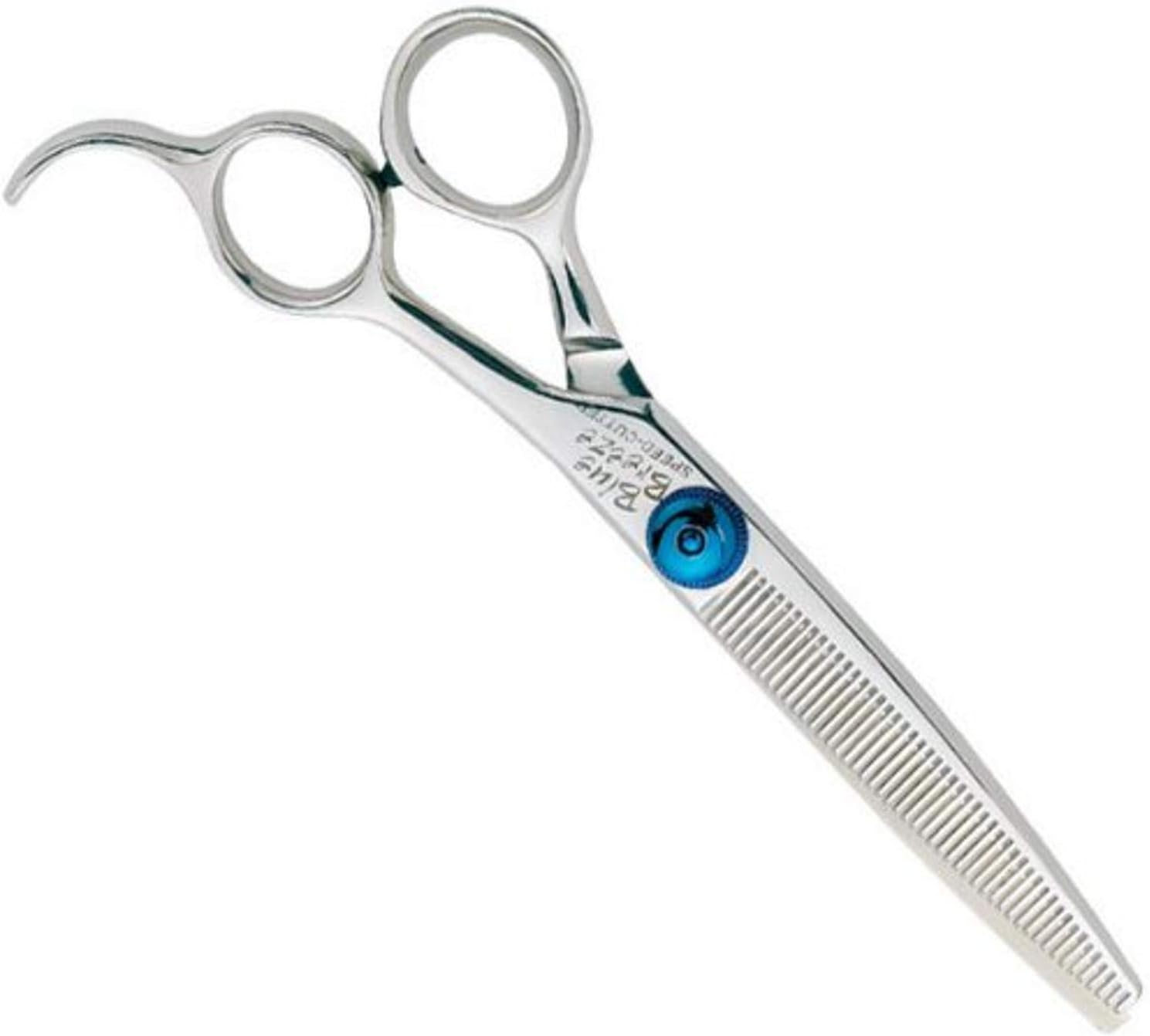 Geib Stainless Steel Small Pet Blue Breeze Speedcutter 48-Tooth Thinning Shears, 7-Inch