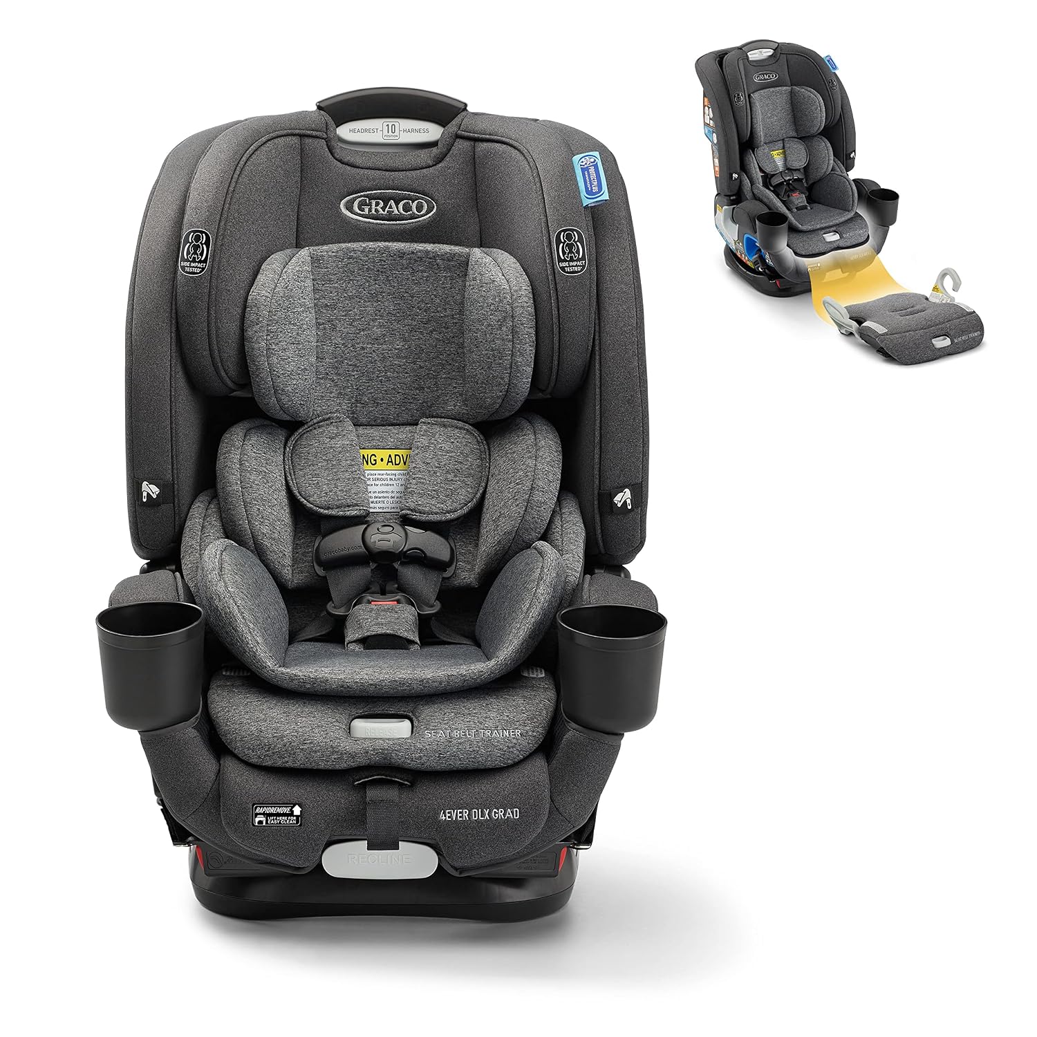 Graco 4Ever DLX Grad 5-in-1 Car Seat, Harrison