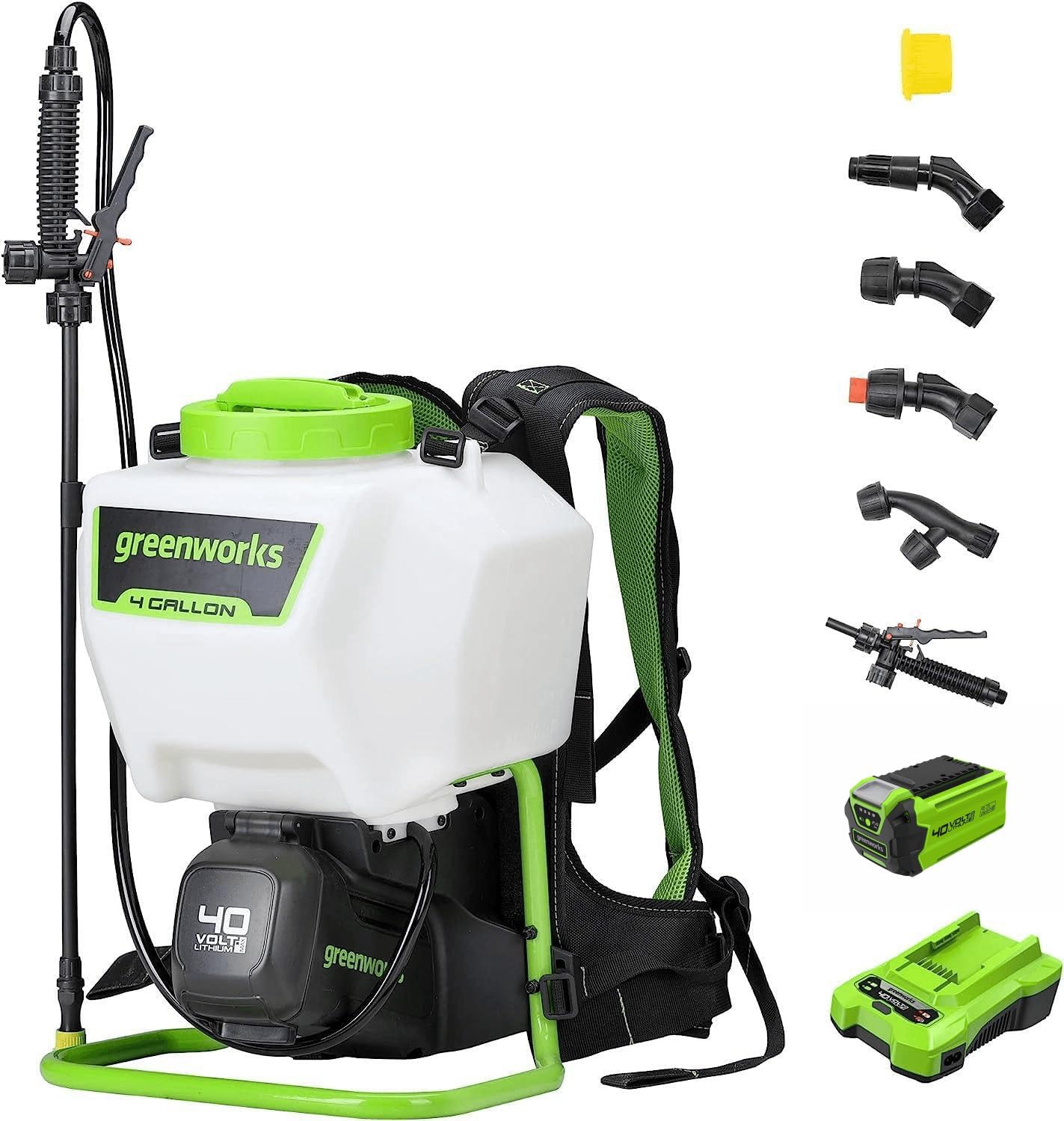 Greenworks 40V 4-Gallon Cordless Battery Backpack Sprayer (Tool only)