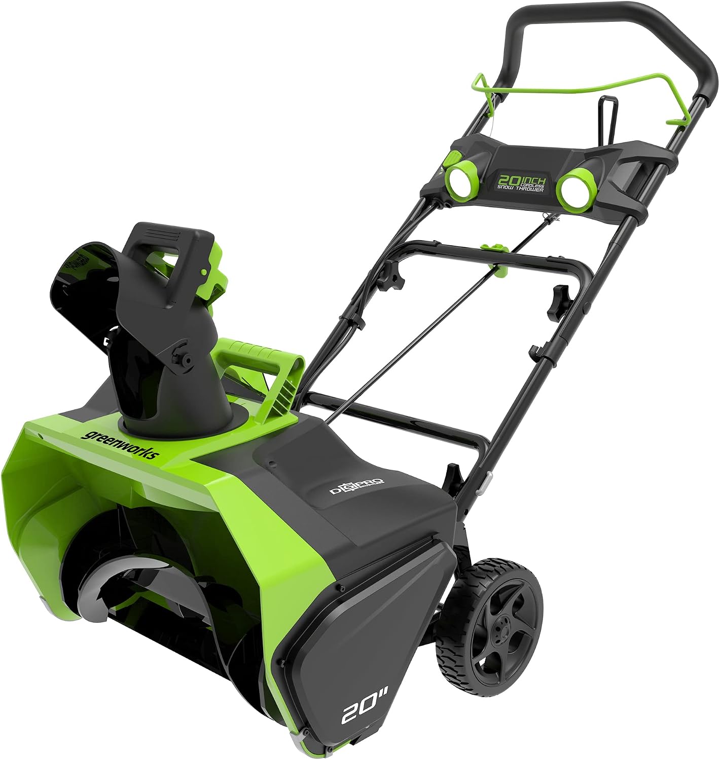 Greenworks 40V (75+ Compatible Tools) 20” Brushless Cordless Snow Blower, Tool Only, Green