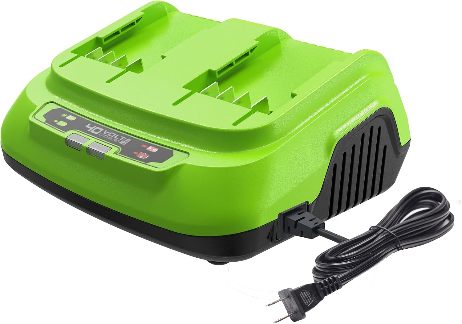 Greenworks 40V 8A Dual Port Rapid Charger (Genuine Greenworks Charger) – CAF822