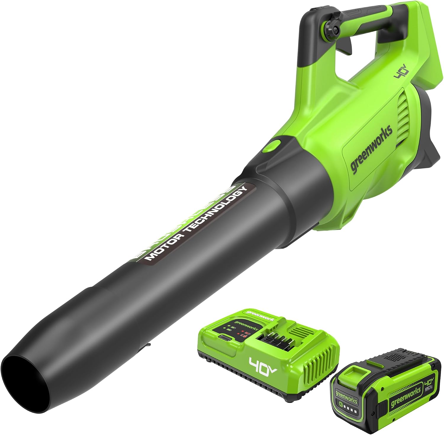 Greenworks 40V Gen 2.5 700 CFM Cordless Battery Brushless Leaf Blower w/ 8.0Ah Battery & Charger – BL40L813