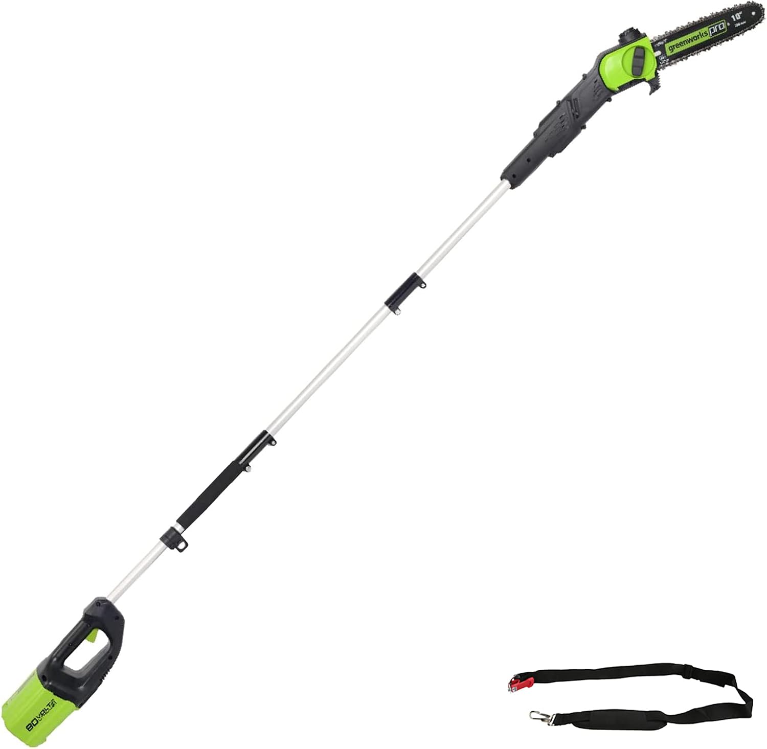 Greenworks 80V 10″ Cordless Polesaw (Great For Pruning and Trimming Branches / 75+ Compatible Tools), Tool Only – PS80L00