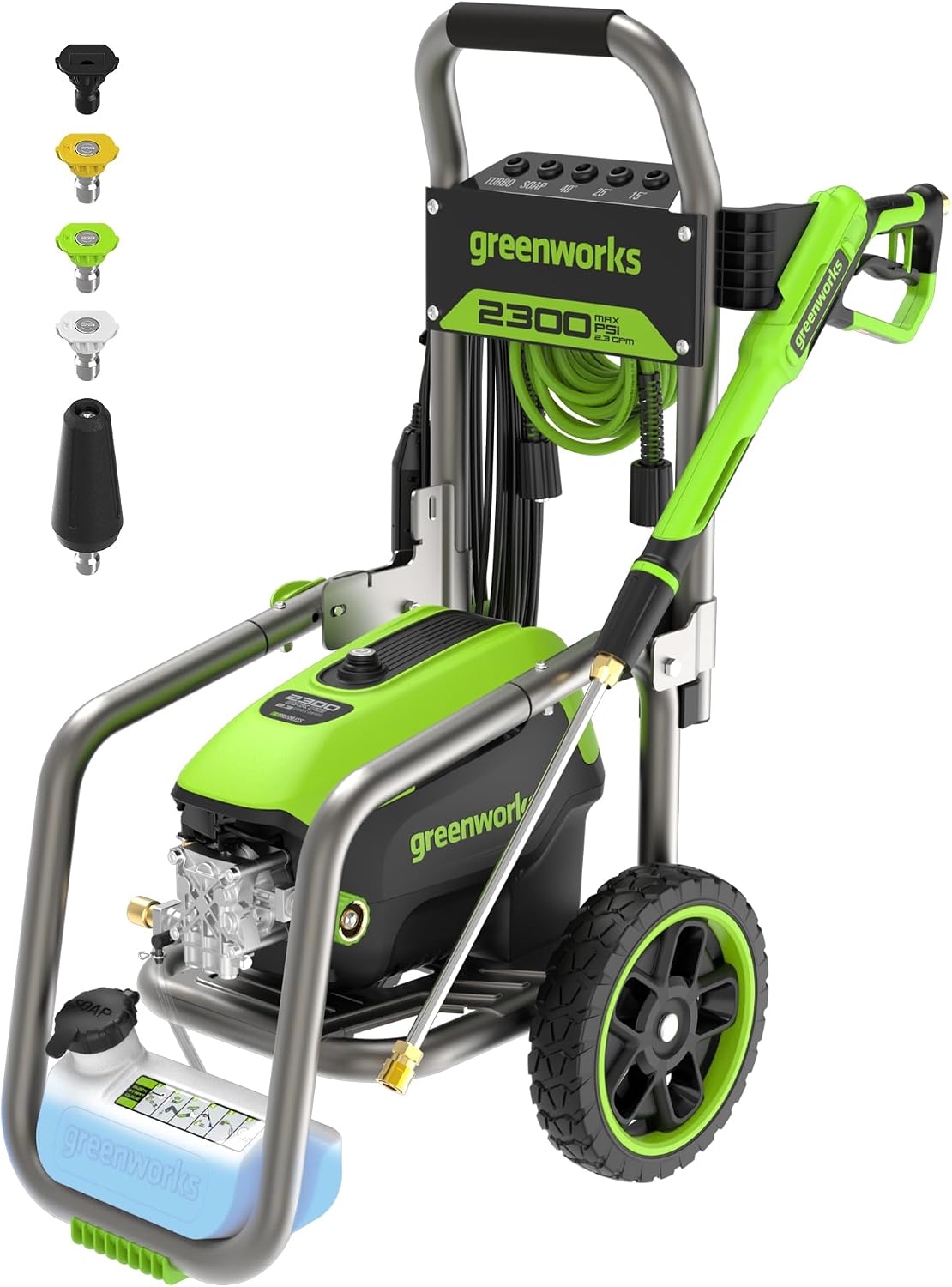 Greenworks Pro Brushless 2300 PSI (SGS Certified) 2.3 GPM Max / 1.2 GPM Electric Pressure Washer