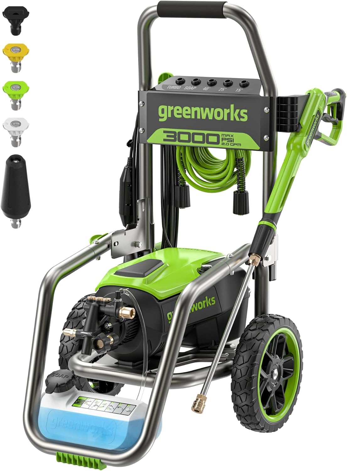 Greenworks Pro Brushless 3000 PSI (CSA Certified) 2.0 GPM Max / 1.1 GPM Electric Pressure Washer