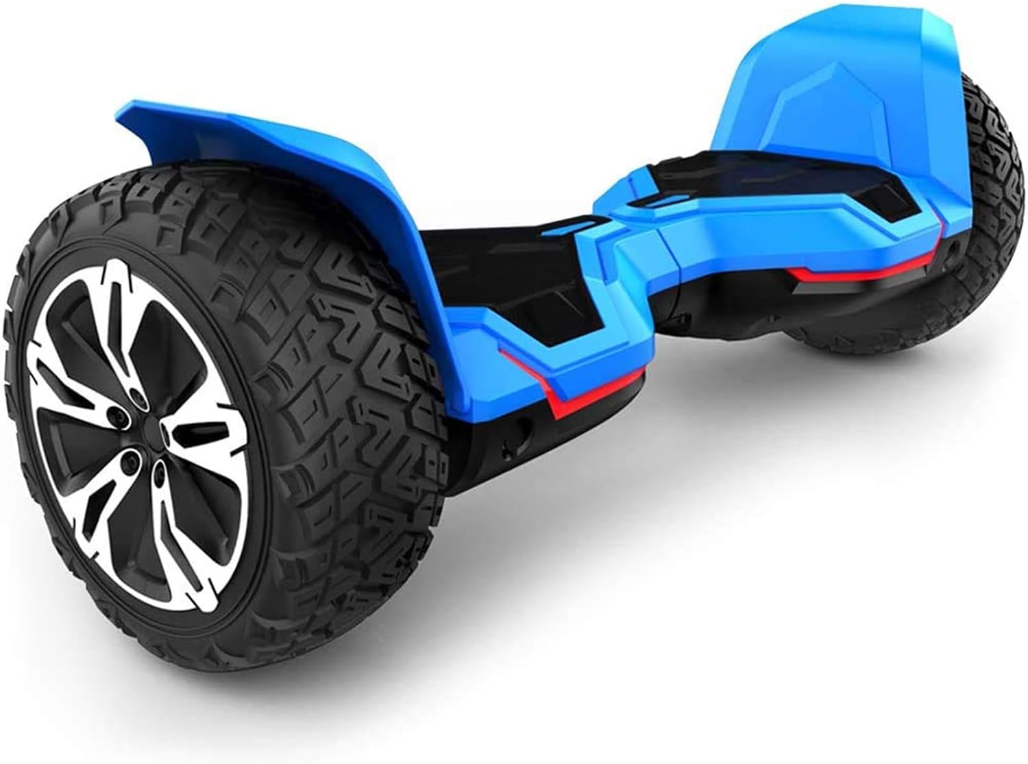 Gyroor Warrior 8.5 inch All Terrain Off Road Scooter with Bluetooth Speakers and LED Lights, UL2272 Certified Self Balancing Scooter, Blue
