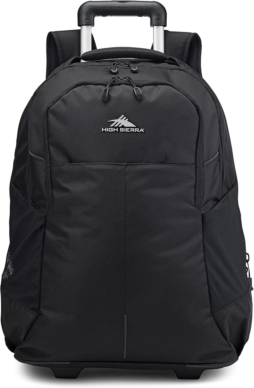 High Sierra Powerglide Pro Wheeled Backpack, Rolling Laptop Bag for Travel, Fits most 15.6” Laptops, 40L, Black – 23″