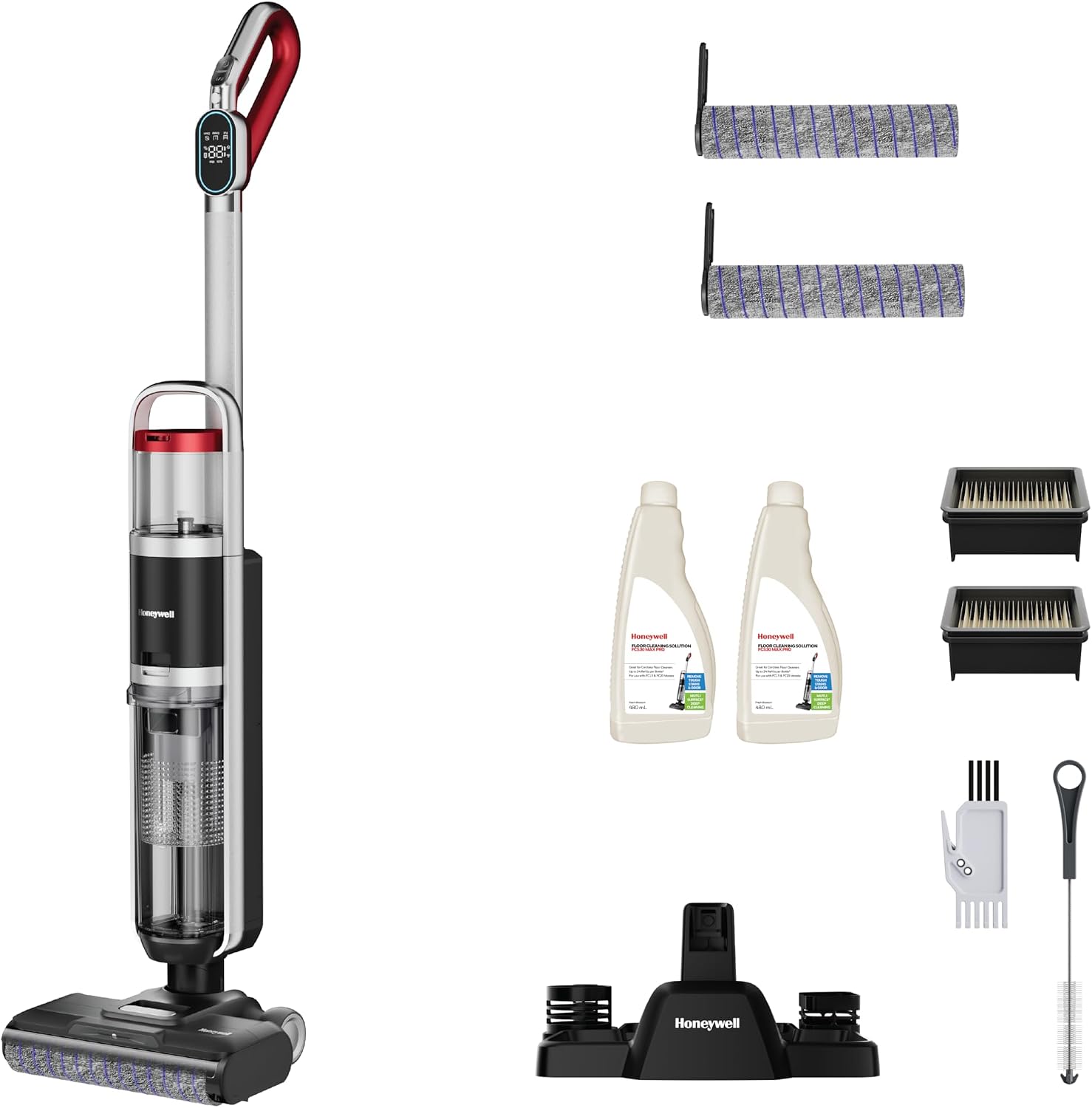 Honeywell FC20 Ultamax Pro Cordless Floor Cleaner with Vacuum and Mop for Hard Surfaces, 3-in-1: Precision Spray, Power Scrub
