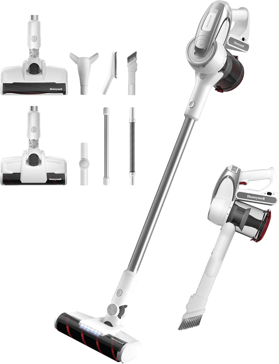 Honeywell VC10 Aeromax Elite Cordless Vacuum – 8-in-1 Stick Vacuum for Pet Hair, All Floors & Carpets, 55min Runtime, 125AW Suction