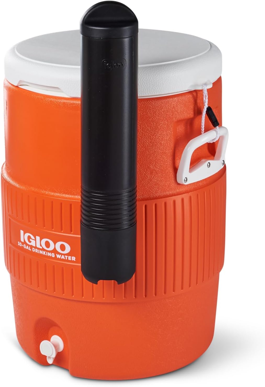 Igloo Sports Water Cooler – 10 Gallon Insulated Beverage Dispenser w/ Spout, Portable & Leak-Resistant, Handwashing Use – Bright Orange