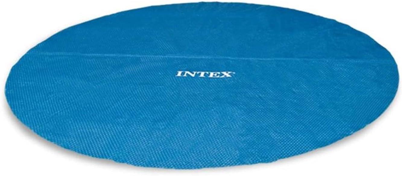 INTEX 28015E Solar Pool Cover – Fits 18ft Round Easy Set & Metal Frame Pools, Insulates Water, Reduces Debris & Evaporation
