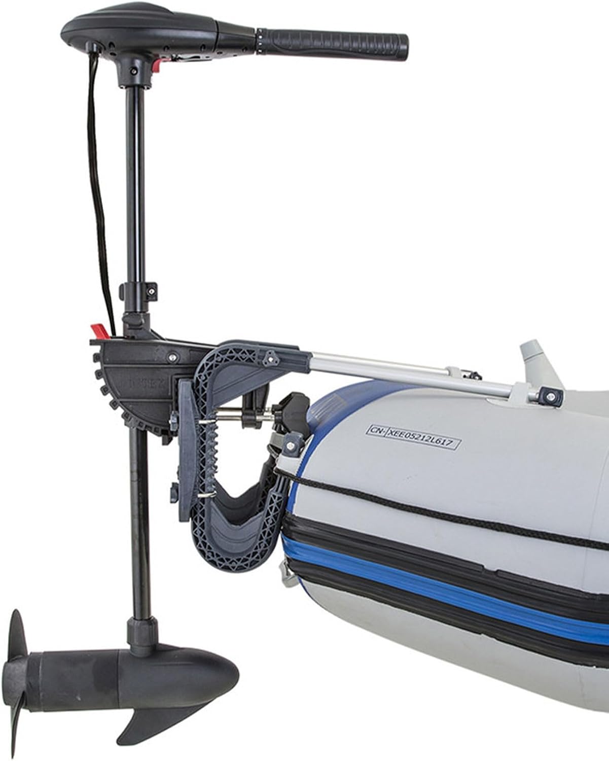 INTEX 68631E Transom Trolling Motor: Easy to Attach – Built-In Battery Meter – Quiet Motor – Weed Escape Mode – Suitable for Freshwater and Saltwater