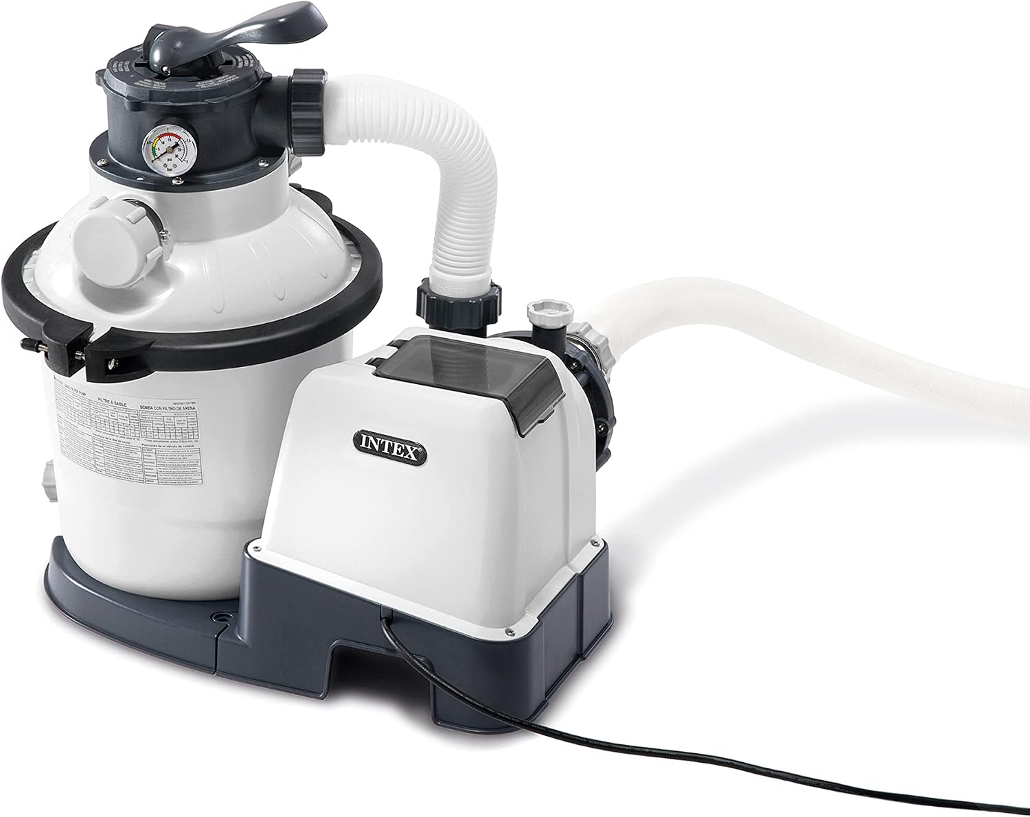 INTEX SX1500 Krystal Clear Sand Filter Pump – 1500 GPH Flow Rate for Above Ground Pools, Easy Installation & Filtration Boost