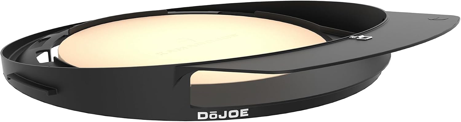 Kamado Joe DōJoe Pizza Oven Insert for 18″ Classic Joe Grills, Ceramic Stone, Black, Model KJ-DJ