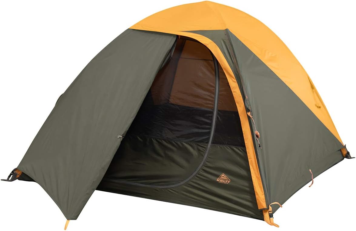 Kelty Grand Mesa 4P Backpacking Tent – 3 Season Camping, Thru Hiking Shelter, Aluminum Pole Frame, Single Door + Vestibule