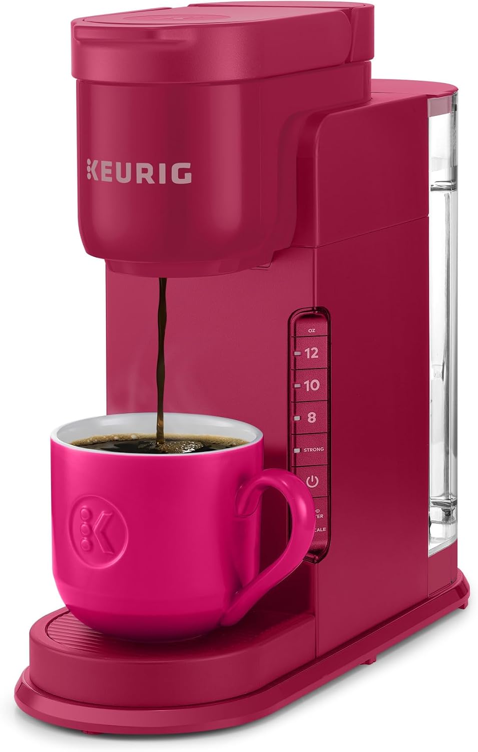 Keurig K-Express Single Serve K-Cup Pod Coffee Maker, 3 Brew Sizes, Strong Button Feature, 42oz Removable Reservoir, Island Berry
