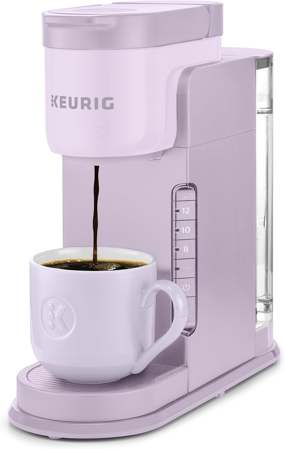 Keurig K-Express Single Serve K-Cup Pod Coffee Maker, 3 Brew Sizes, Strong Button Feature, 42oz Removable Reservoir, Lavender
