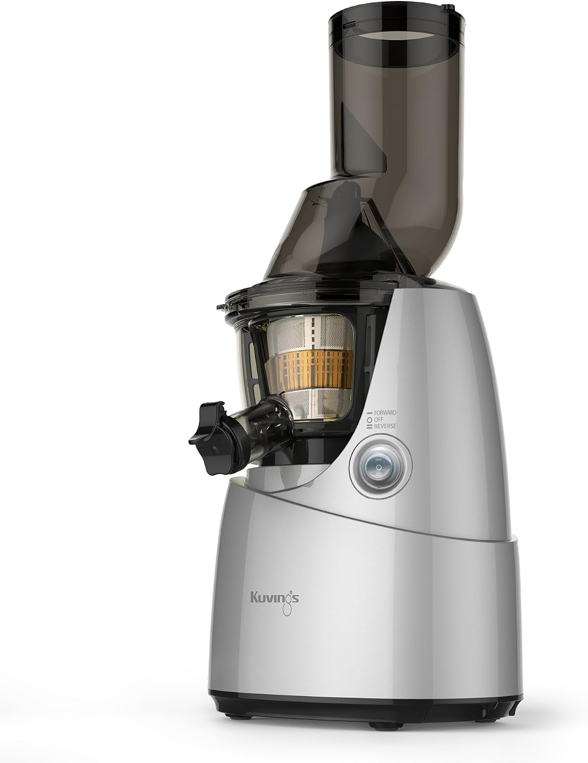 Kuvings Whole Slow Juicer B6000S – Higher Nutrients and Vitamins, BPA-Free Components, Easy to Clean, Ultra Efficient 240W, 60RPMs, Includes Blank Strainer-Silver 17.5″ X 10.06″ X 14″