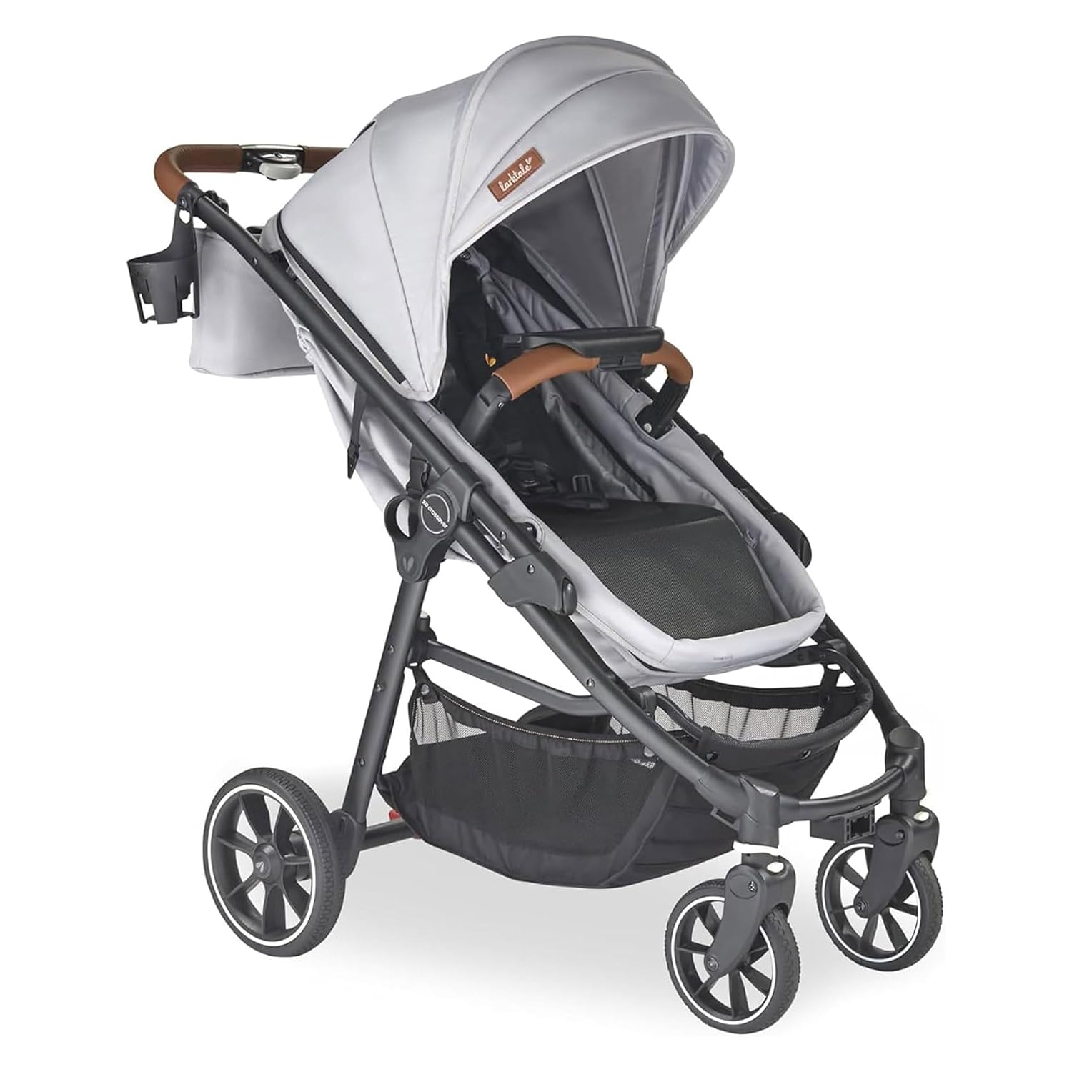 Larktale All-in-One Stroller, 2 Seater Kids Wagon, 120 lb Capacity, Crossover V2, Gray