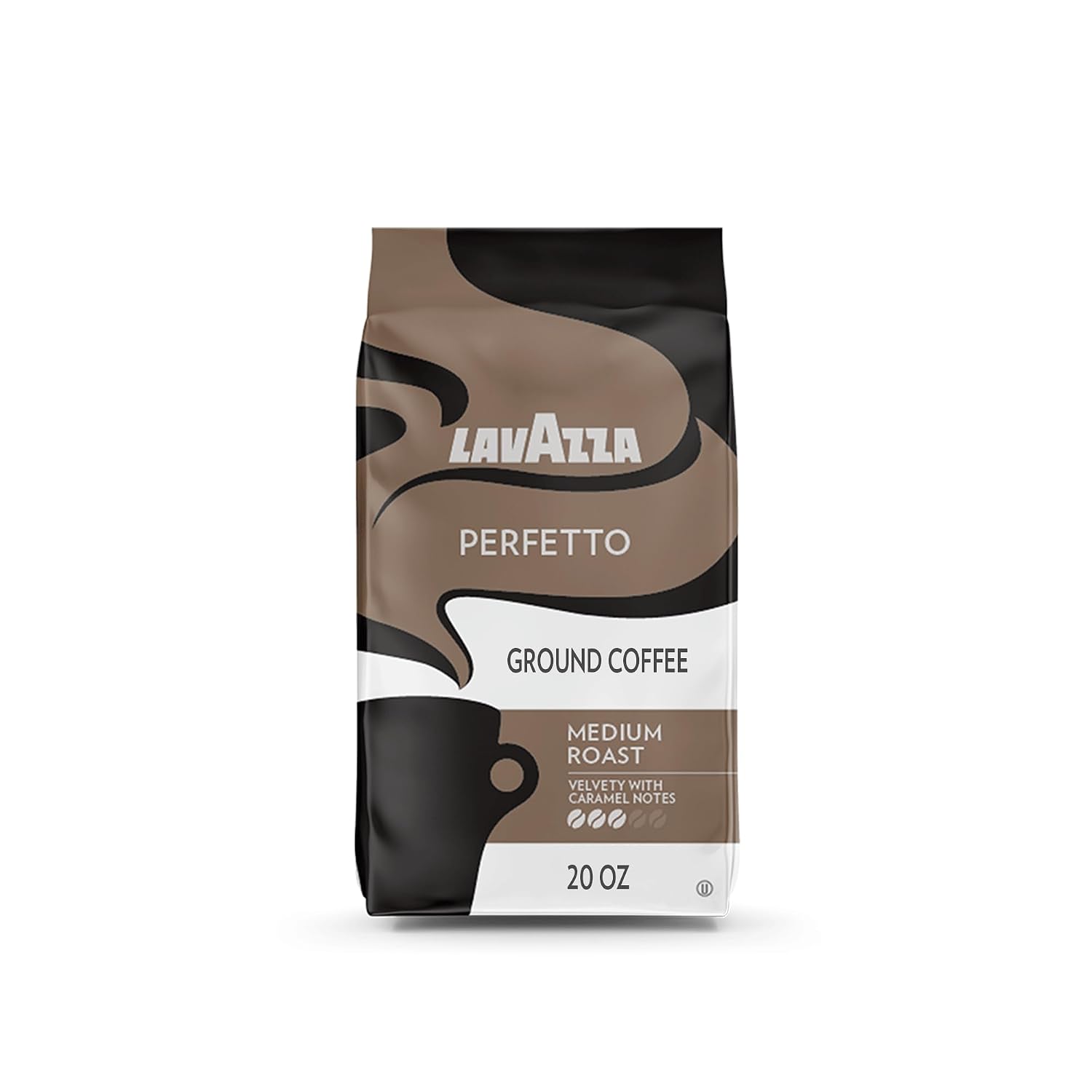 Lavazza Perfetto Ground Coffee Blend 20 Perfetto Ground Dark Roast, Perfetto Ground, Dark Roast, 120 Ounce, (Pack of 6)