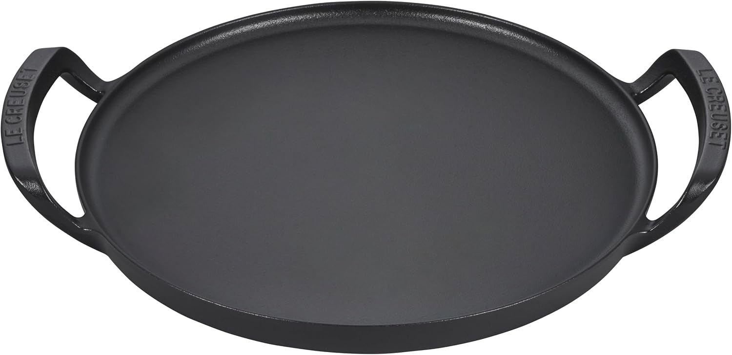 Le Creuset Alpine Outdoor Collection Enameled Cast Iron Pizza Pan, 15″